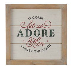Image of Wall Art Let Us Adore Him