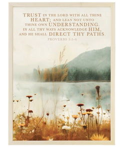 Image of Trust In Lord Scene Wall Art  18′ x 24′ x .75′