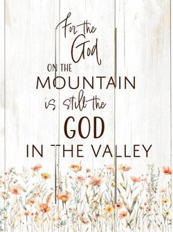 Image of Pallet Art God In the Valley 20×30