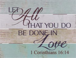 Image of Pallet Art Be Done In Love 9×12