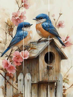 Image of Pallet Art Blossom Perch 9×12