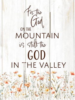 Image of Pallet Art God In the Valley 9×12