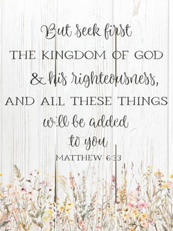 Image of Pallet Art Seek First the Kingdom of God 9×12