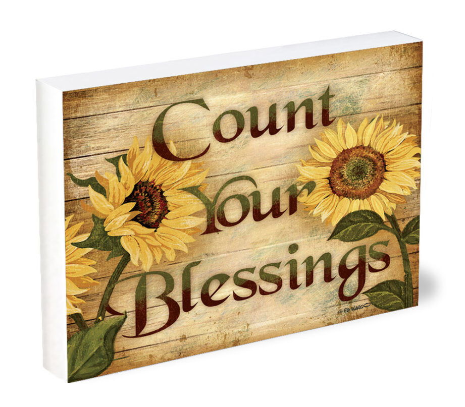 Image of Shelfie Sitter Count Your Blessings 4×5