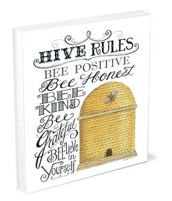 Image of Shelfie Sitter Hive Rules 4×5