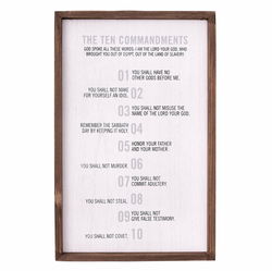 Image of Wall Art 10 Commandments