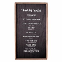 Image of Wall Art Family Rules