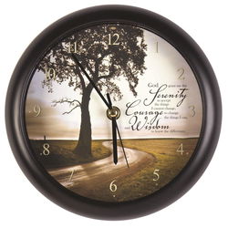 Image of Serenity Prayer Musical Wall Clock 8′