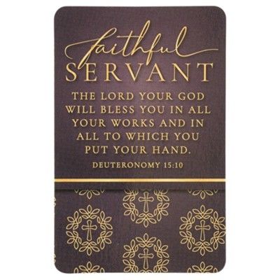 Image of FAITHFUL SERVANT DEUT. 15:10 POCKETCARD