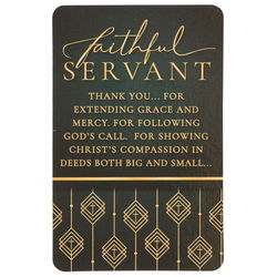 Image of FAITHFUL SERVANT POEM POCKETCARD
