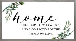 Image of Farmhouse Grey Home Our Story 16×30