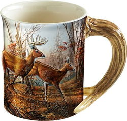 Image of Sculpted Mug Autumn Run 16 oz.
