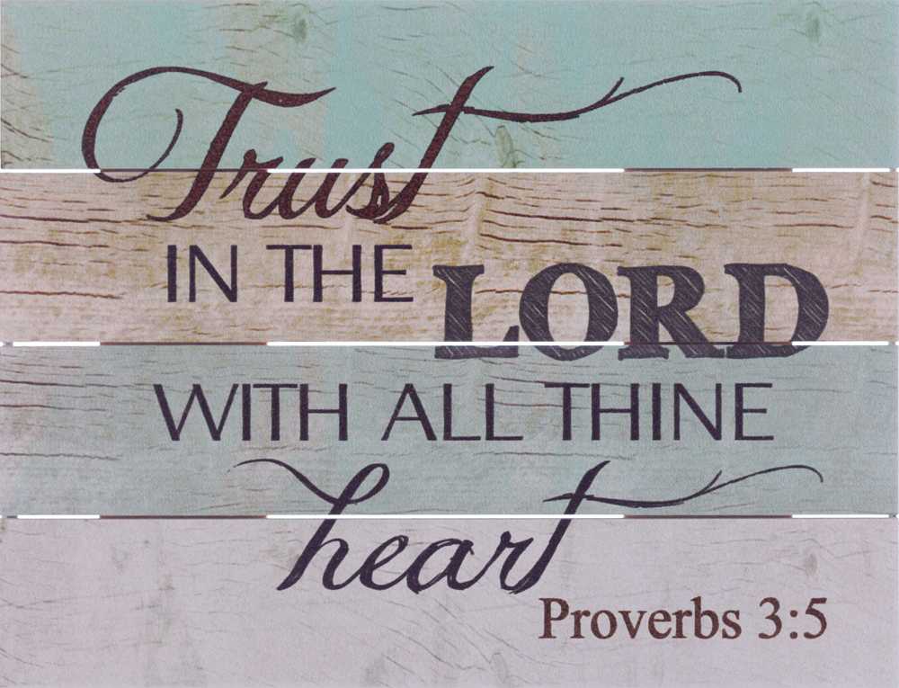 Image of Pallet Art Trust in the Lord 9×12