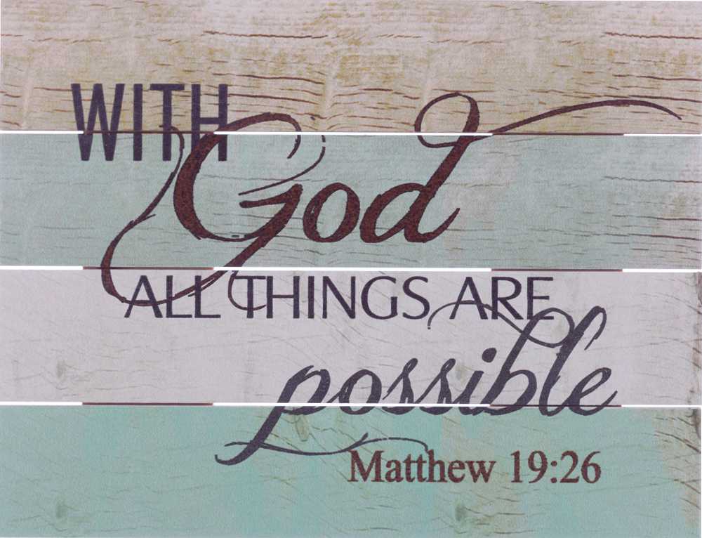 Image of Pallet Art With God 9×12