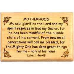 Image of Motherhood Olive Wood Magnet