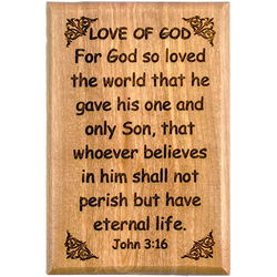 Image of Love of God Olive Wood Magnet