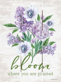 Image of Pallet Art Bloom where You are Planted 9×12