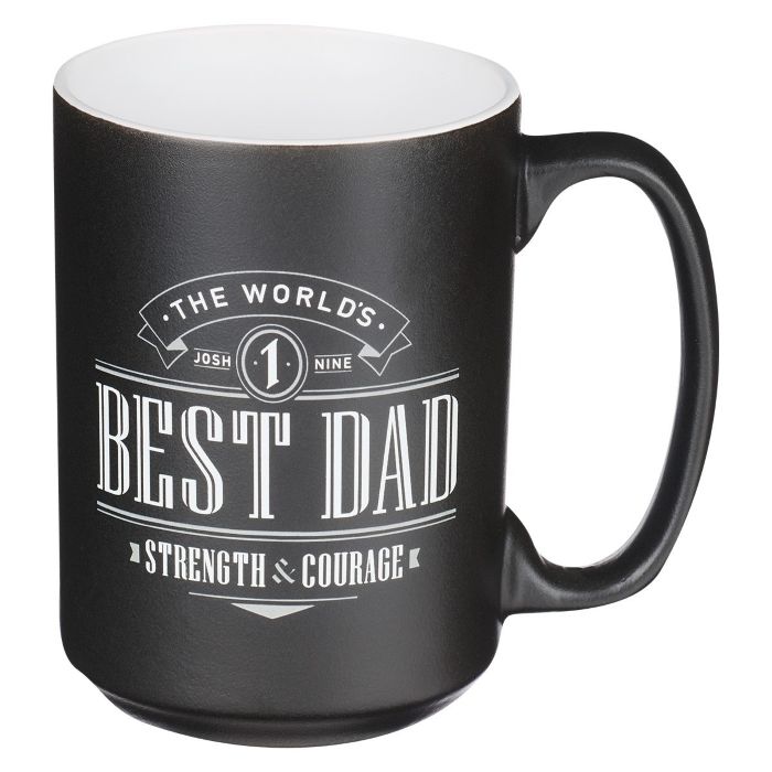 Image of Ceramic Mug Best Dad Joshua 1:9