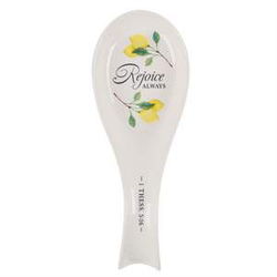 Image of Kitchen Ceramic Scripture Spoon Rest for Women