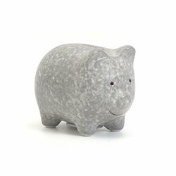 Image of Piggy Bank Child to Cherish Mini Grey Ceramic