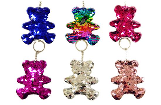 Image of Sequin Glitter Bear Keychain