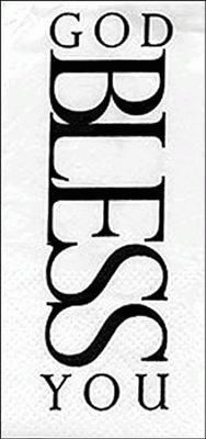 Image of Tissues-Pocket-God Bless You-Black/White