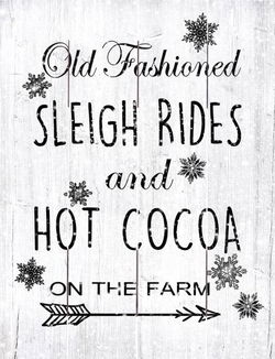 Image of Pallet Art Sleigh Rides and Cocoa 9×12