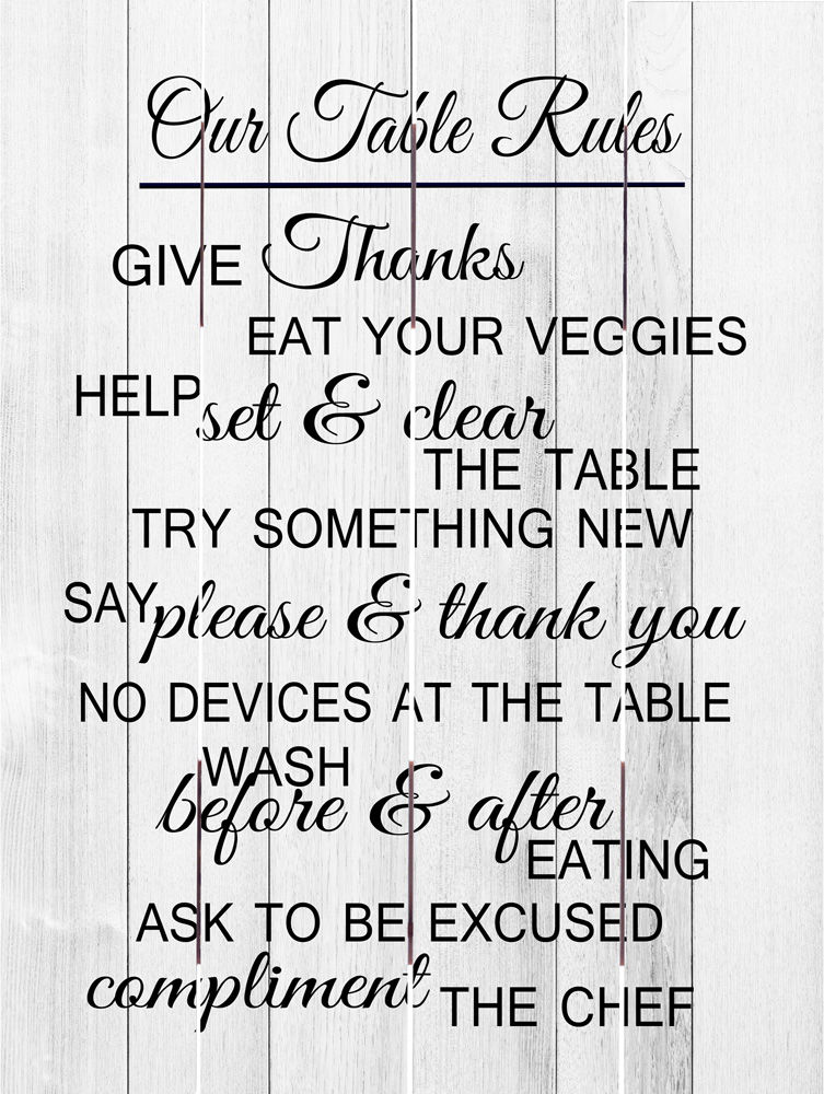 Image of Pallet Art Table Rules 9×12