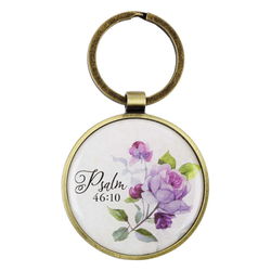 Image of Keyring in a Tin Be Still and Know – Psalm 46:10