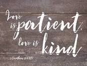 Image of Cutting Board Glass Love is Patient, Love is Kind 1Corinthians 13:4