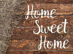 Image of Cutting Board Glass Home Sweet Home