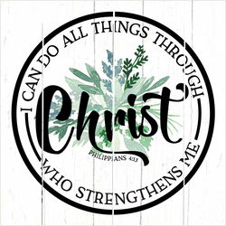 Image of Pallet Art I Can Do All Things Through Christ 10×10