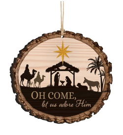 Image of Barky Ornament Oh Come (Nativity) 3.5′