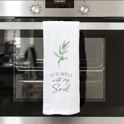 Image of Tea Towel It is Well