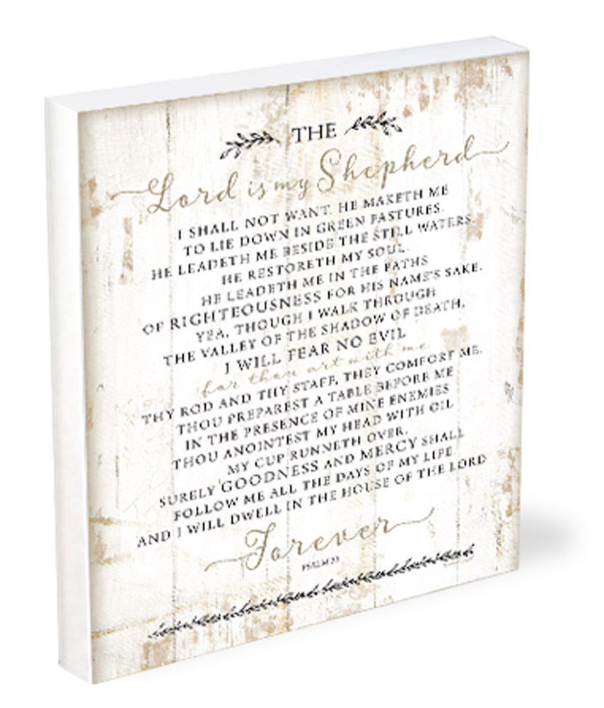 Image of Shelfie Sitter The Lord is My Shepherd 4×5