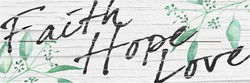 Image of Pallet Art Faith Hope Love (white) 6×18
