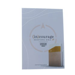 Image of CSB (in)courage Devotional Bible, Desert/Mustard/Alabaster LeatherTouch