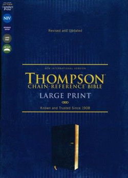 Image of NIV, Thompson Chain-Reference Bible, Large Print, Navy Leathersoft,