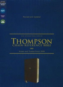 Image of NIV Thompson Chain-Reference Bible, Leathersoft, Brown, Red Letter, Comfort Prin