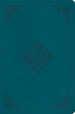 Image of ESV Compact Bible -Trutone, Deep Teal, Fleur-De-Lis Design