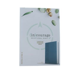 Image of CSB (In)Courage Devotional Bible-Blue LeatherTouch