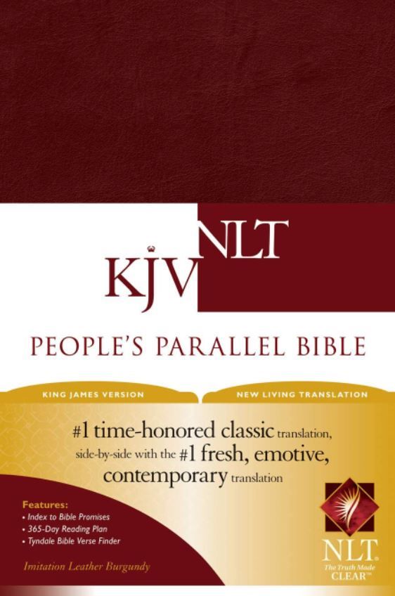 Image of KJV/NLT People’s Parallel Bible-Burgundy Imitation Leather
