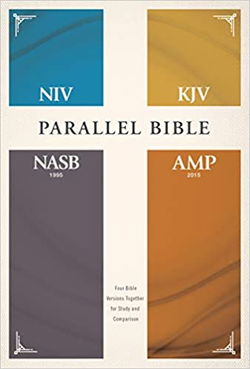 Image of NIV, KJV, NASB, Amplified, Parallel Bible, Hardcover