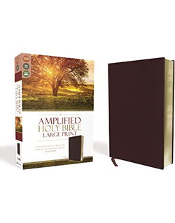 Image of Amplified Holy Bible/Large Print (Revised)-Burgundy Bonded Leather