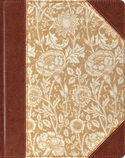 Image of ESV Single Column Journaling Bible-Antique Floral Design Cloth Over Board