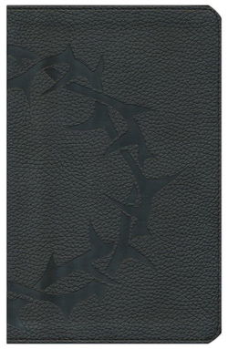 Image of ESV Thinline Bible-Charcoal Crown TruTone Imitation Leather