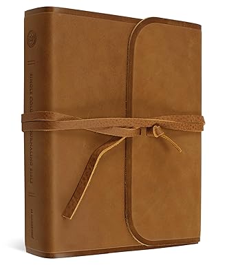 Image of ESV Single Column Journaling Bible (Natural Leather, Brown, Flap with Strap)