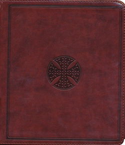 Image of ESV Journaling Bible-Brown Mosaic Cross Design TruTone