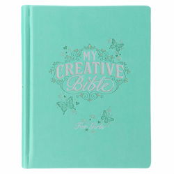 Image of ESV My Creative Bible for Girls Teal Butterfly