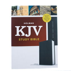 Image of KJV Study Bible, Full-Color, Charcoal Cloth-Over-Board: Study Notes,